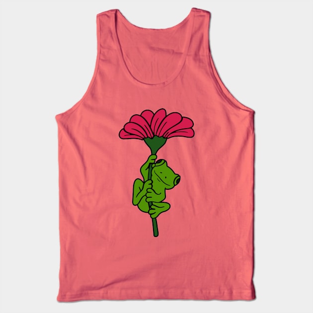 Flower Frog Tank Top by KarmicKal